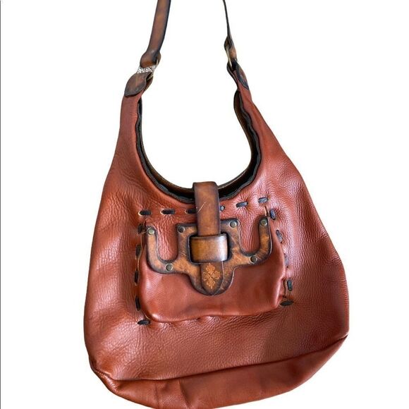 Vintage Leather Hobo Bag  - Picture 1 of 10